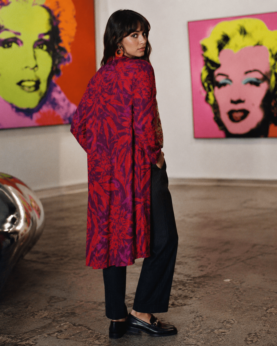 Electric Lettuce Mid-Length Cardi Artsadd