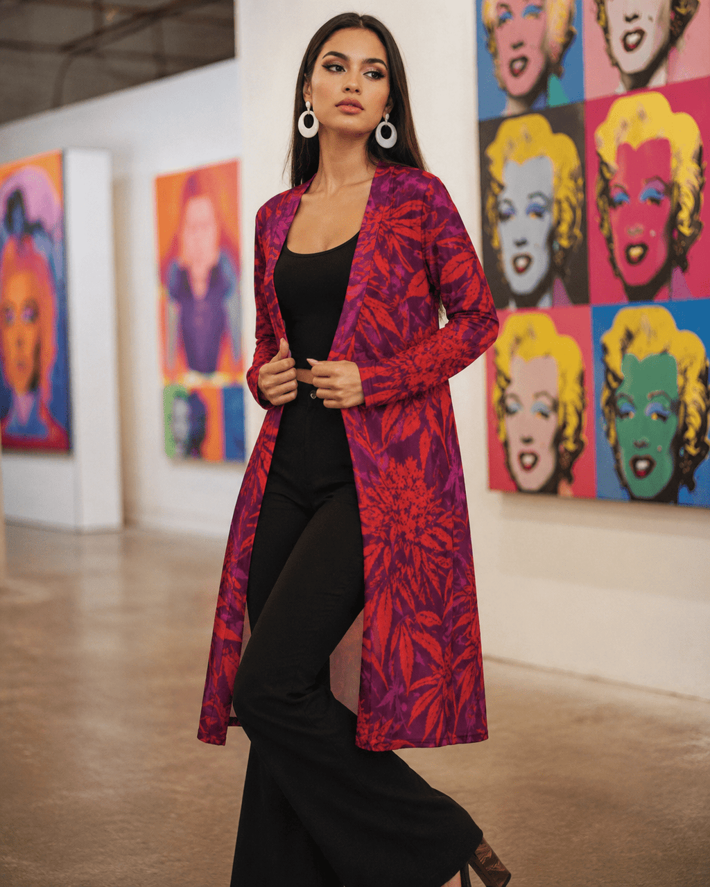 Electric Lettuce Mid-Length Cardi Artsadd