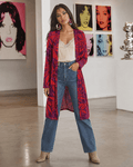 Electric Lettuce Mid-Length Cardi Artsadd