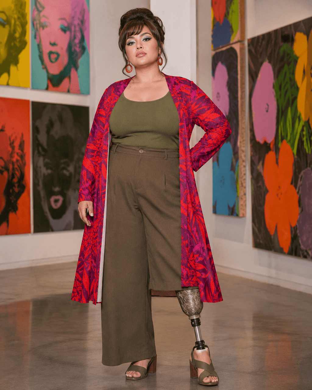 Electric Lettuce Mid-Length Cardi Artsadd