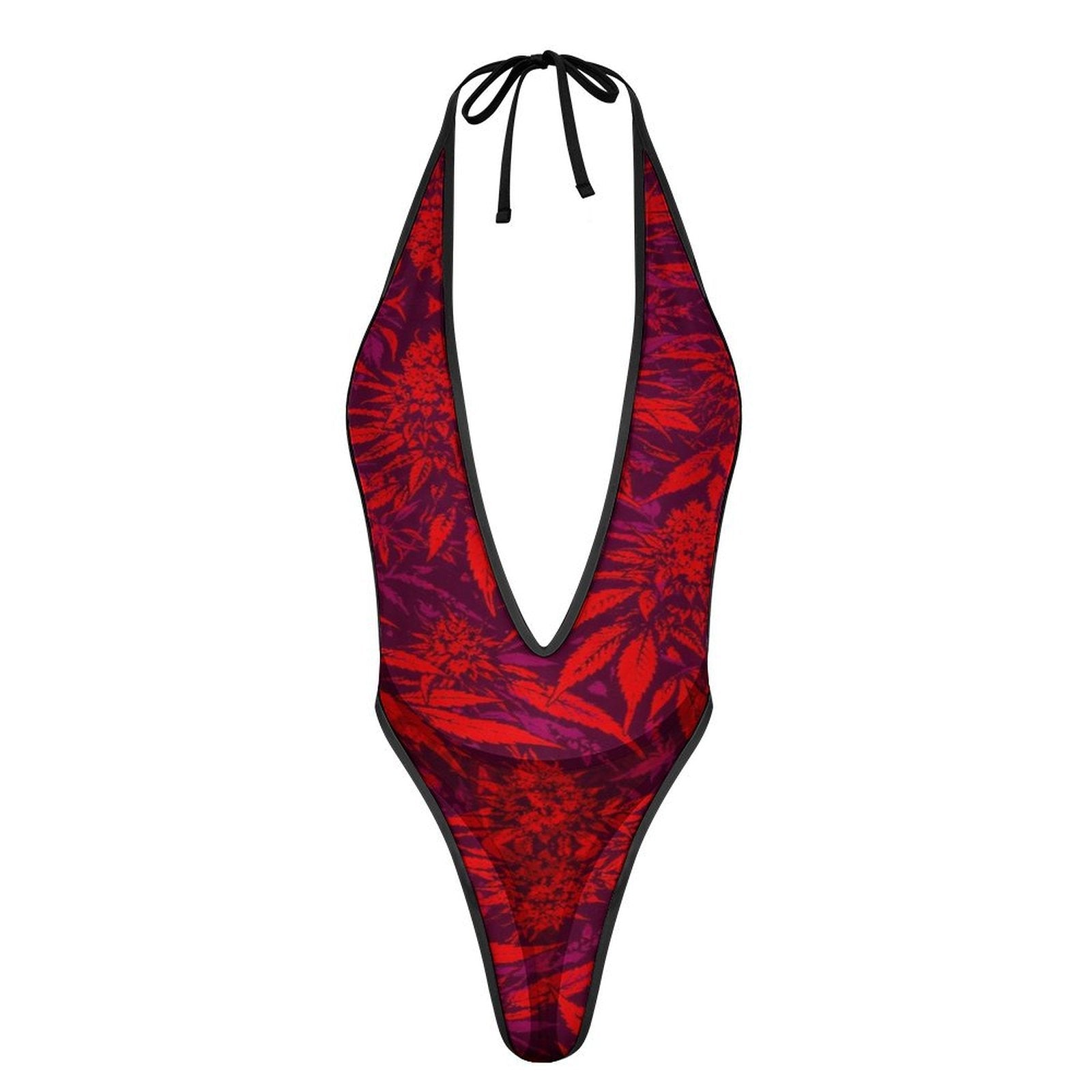 Electric Lettuce Sexy AF Thong Bodysuit — white colourway flat lay