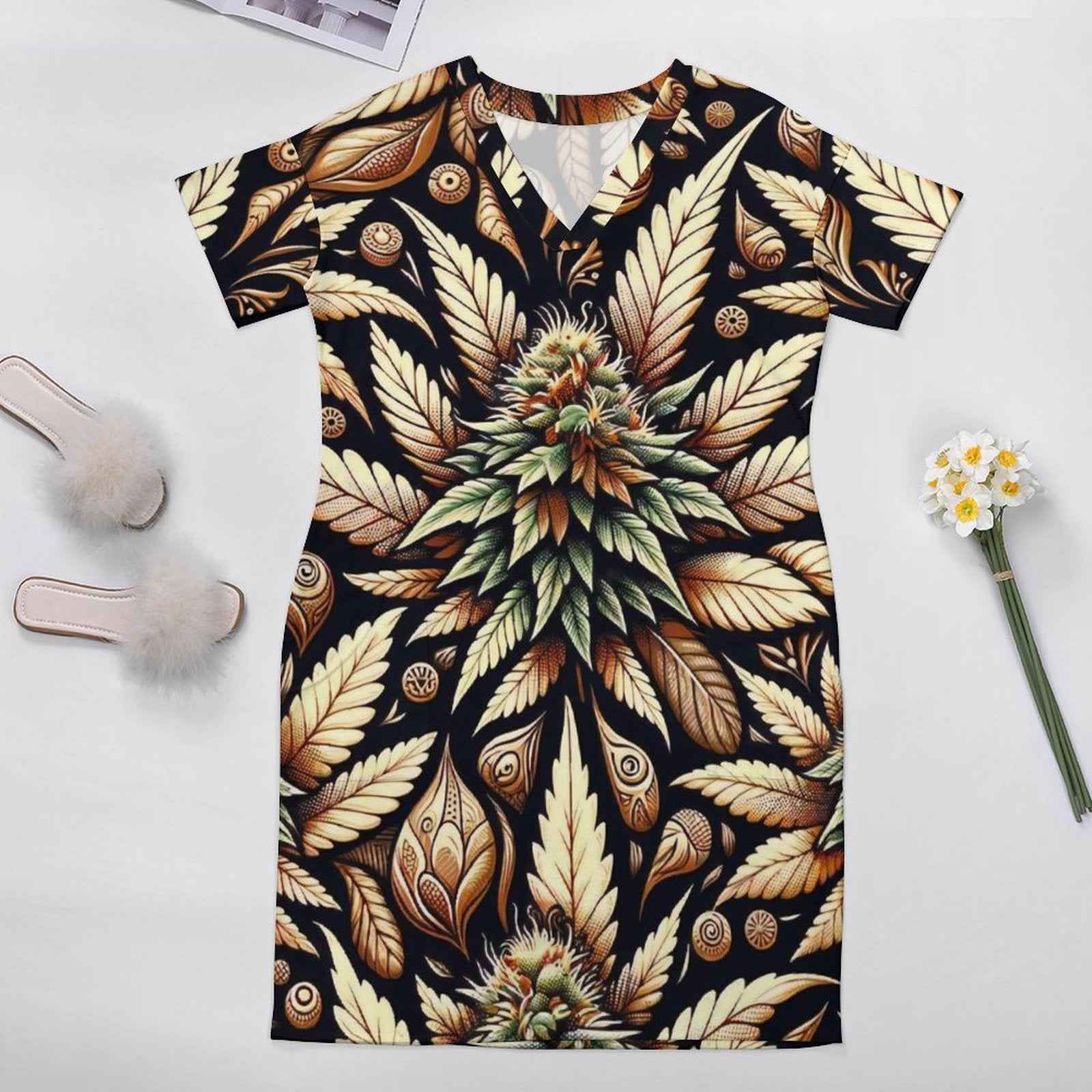Batik Buds Pocket Dress