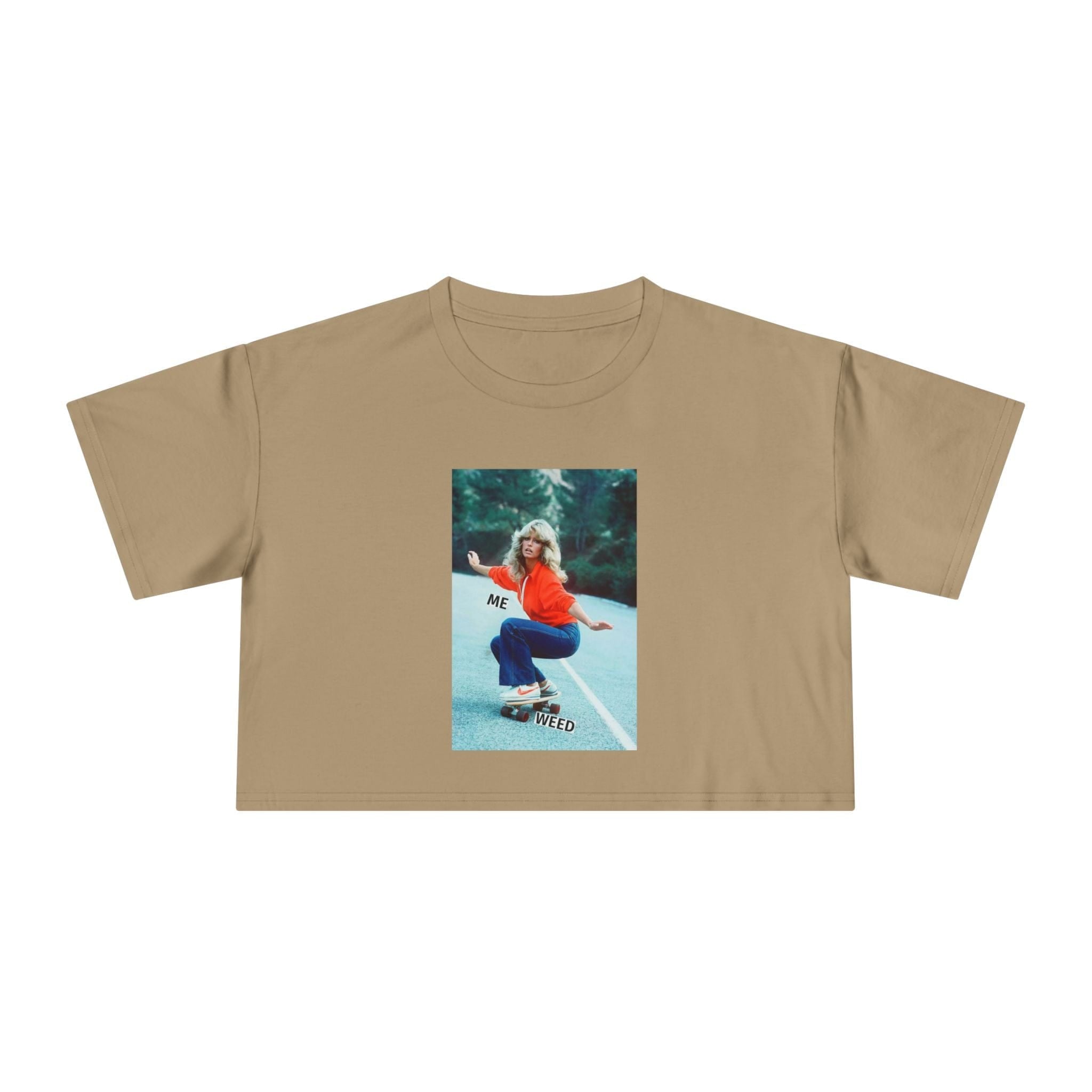 Farrah Fly Crop T Sand XL T-Shirt