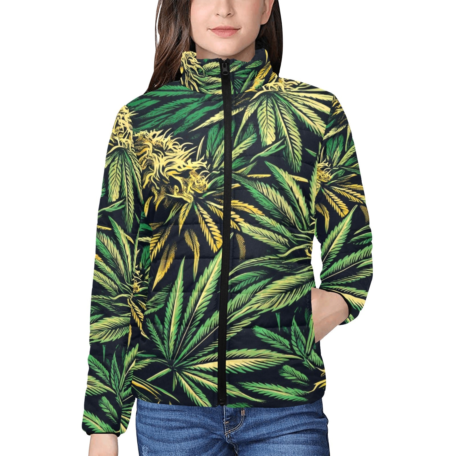 Big Buds Jacket Women's Stand Collar Padded Jacket (H41)