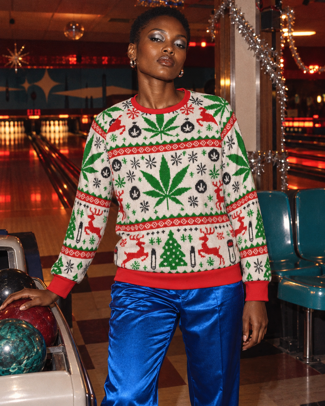 Festive AF Crewneck Sweatshirt (unisex), size M fit illustration