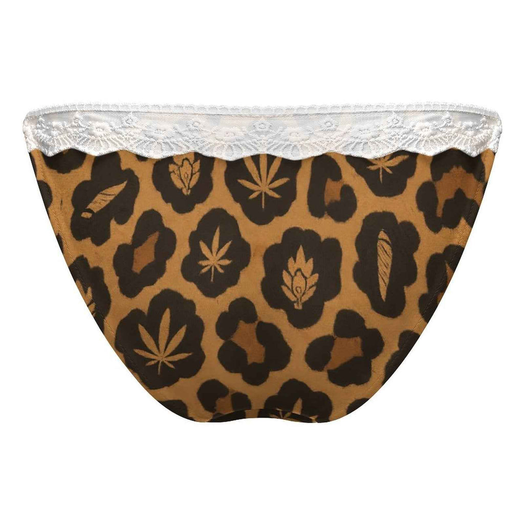 Leopard Lace Trim Undies