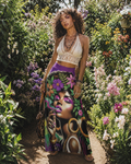 Flower Power Fishtail Skirt Dress Artsadd