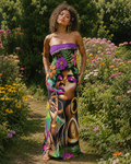 Flower Power Fishtail Skirt Dress Artsadd