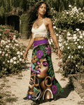 Flower Power Fishtail Skirt Dress Artsadd