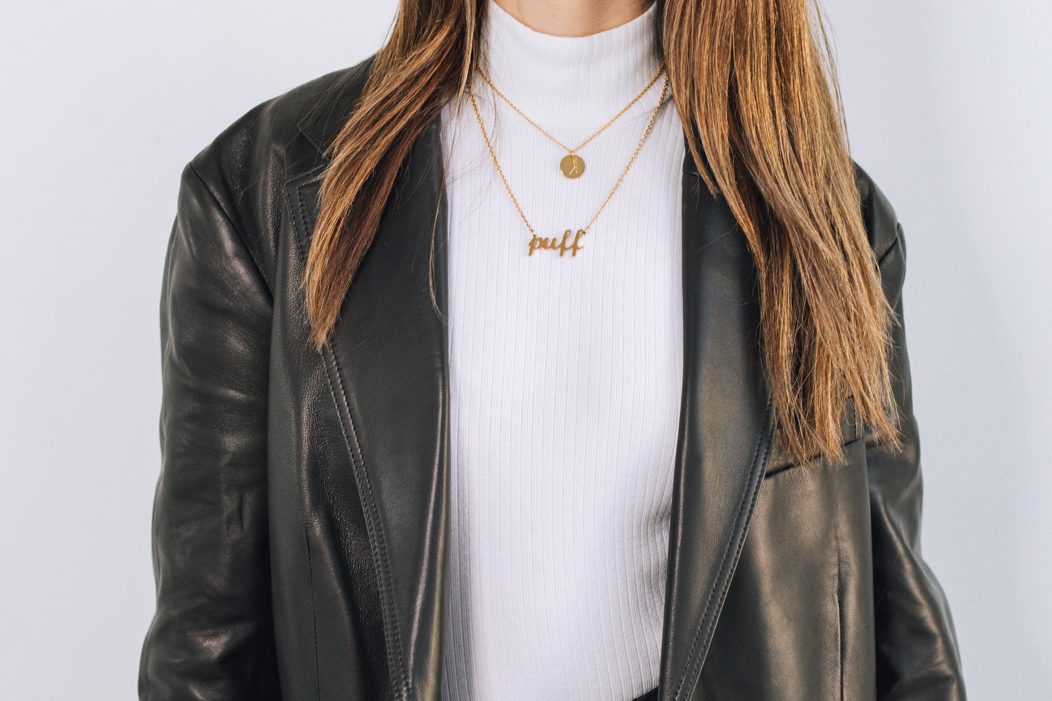 PUFF NECKLACE Gold Necklace