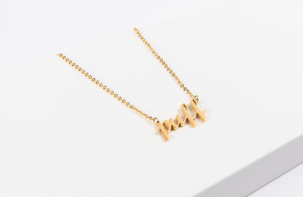 PUFF NECKLACE Gold Necklace