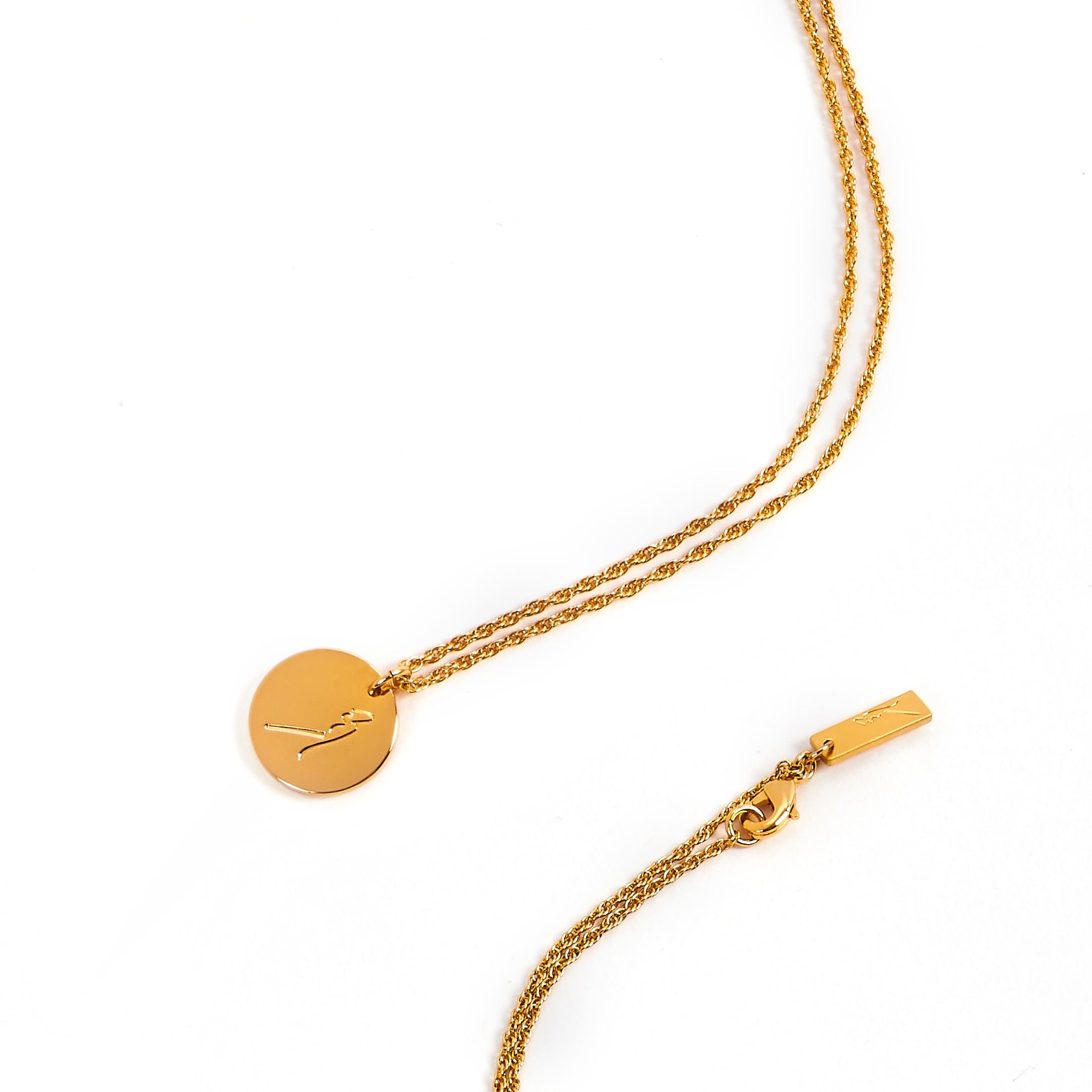 DIME NECKLACE Gold Gold plated necklace