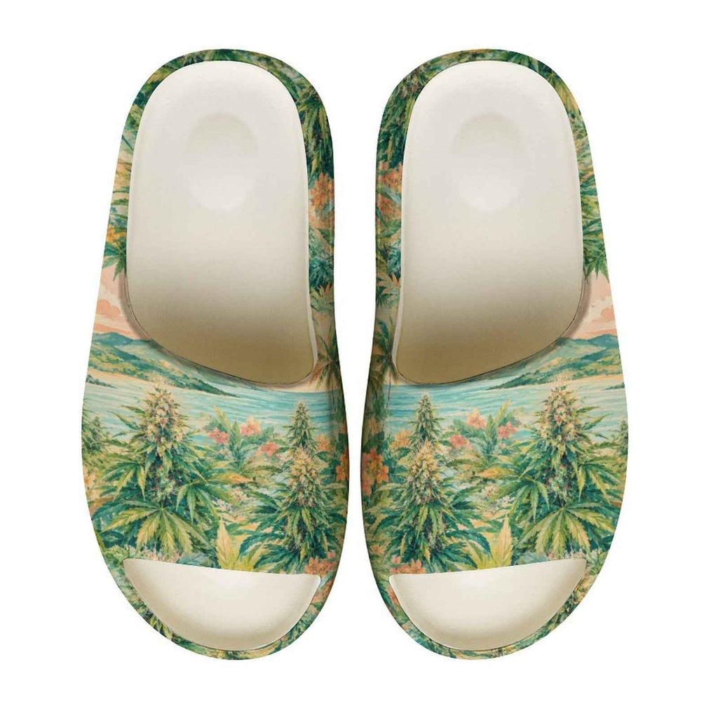 Ganja Garden Thick Slide Unisex Thick Sole Slipper