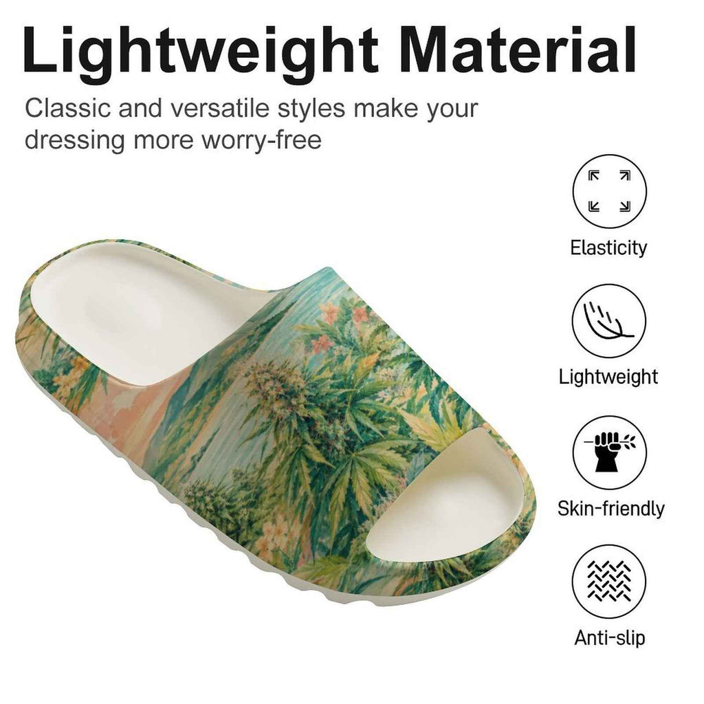 Ganja Garden Thick Slide Unisex Thick Sole Slipper