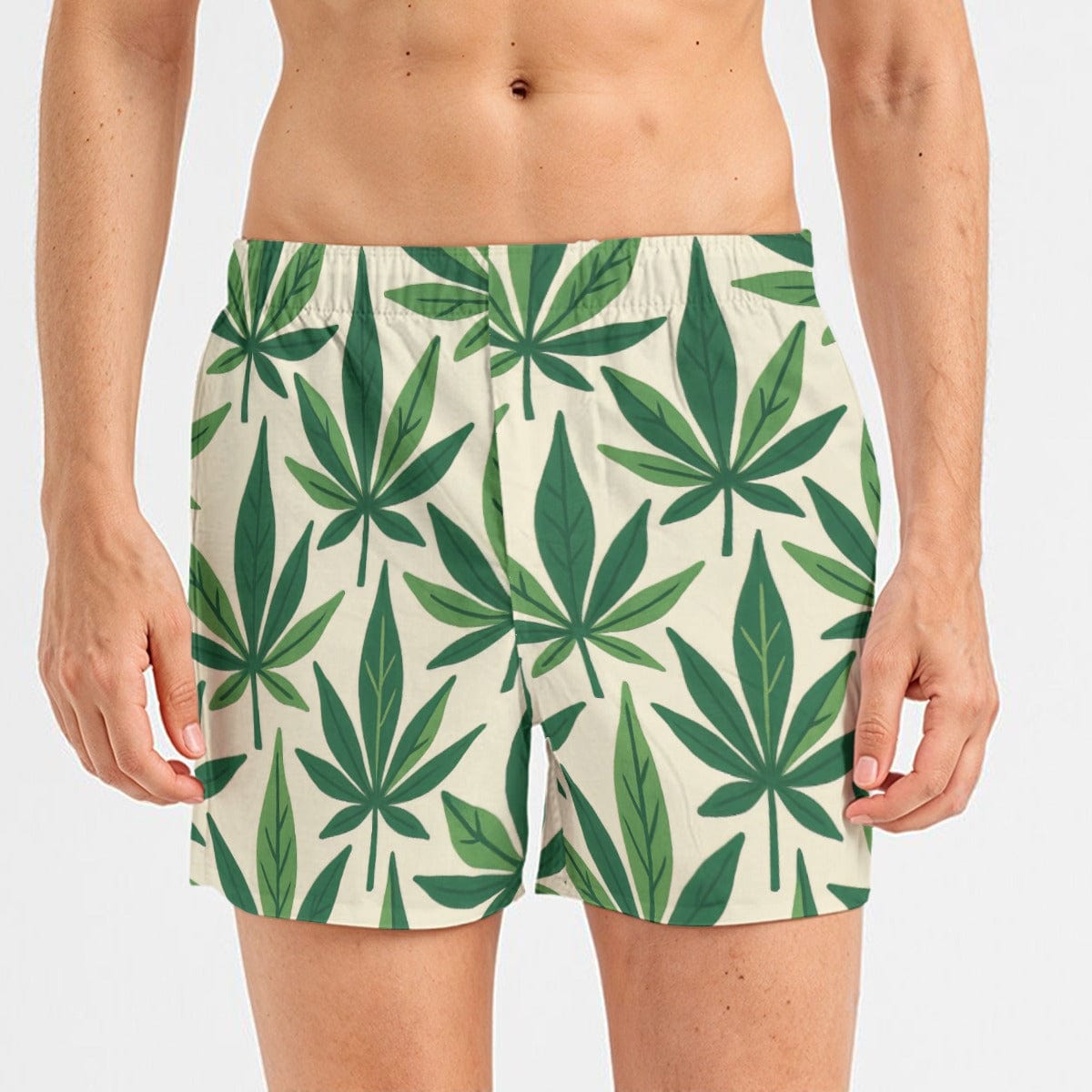 Grass Mens Boxer Briefs — lifestyle worn shot front