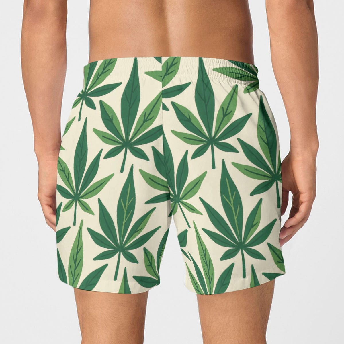 Grass Mens Boxer Briefs — back view showing full print