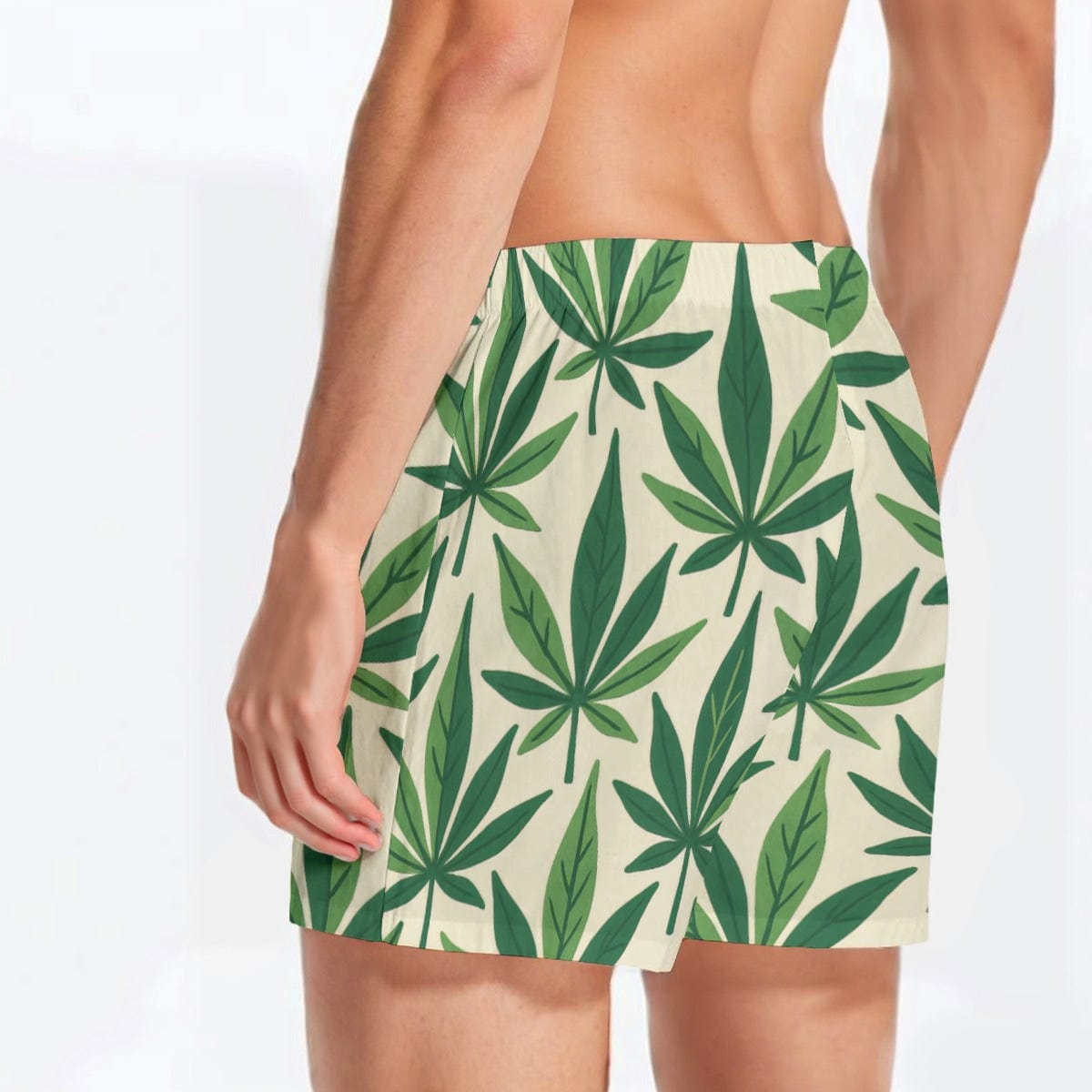 Grass Mens Boxer Briefs — flat lay front