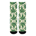 Jane Dope Grass Socks — cannabis leaf print unisex crew socks