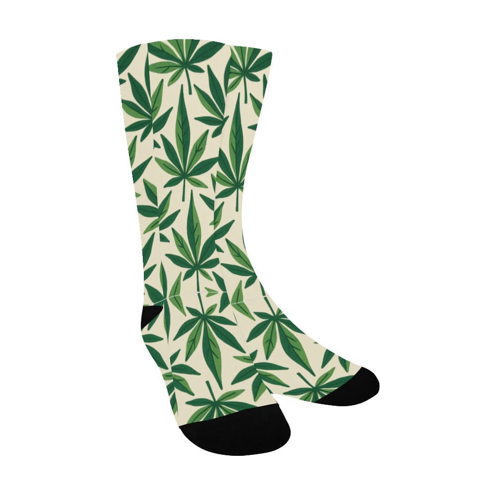 Grass Socks — print detail close-up