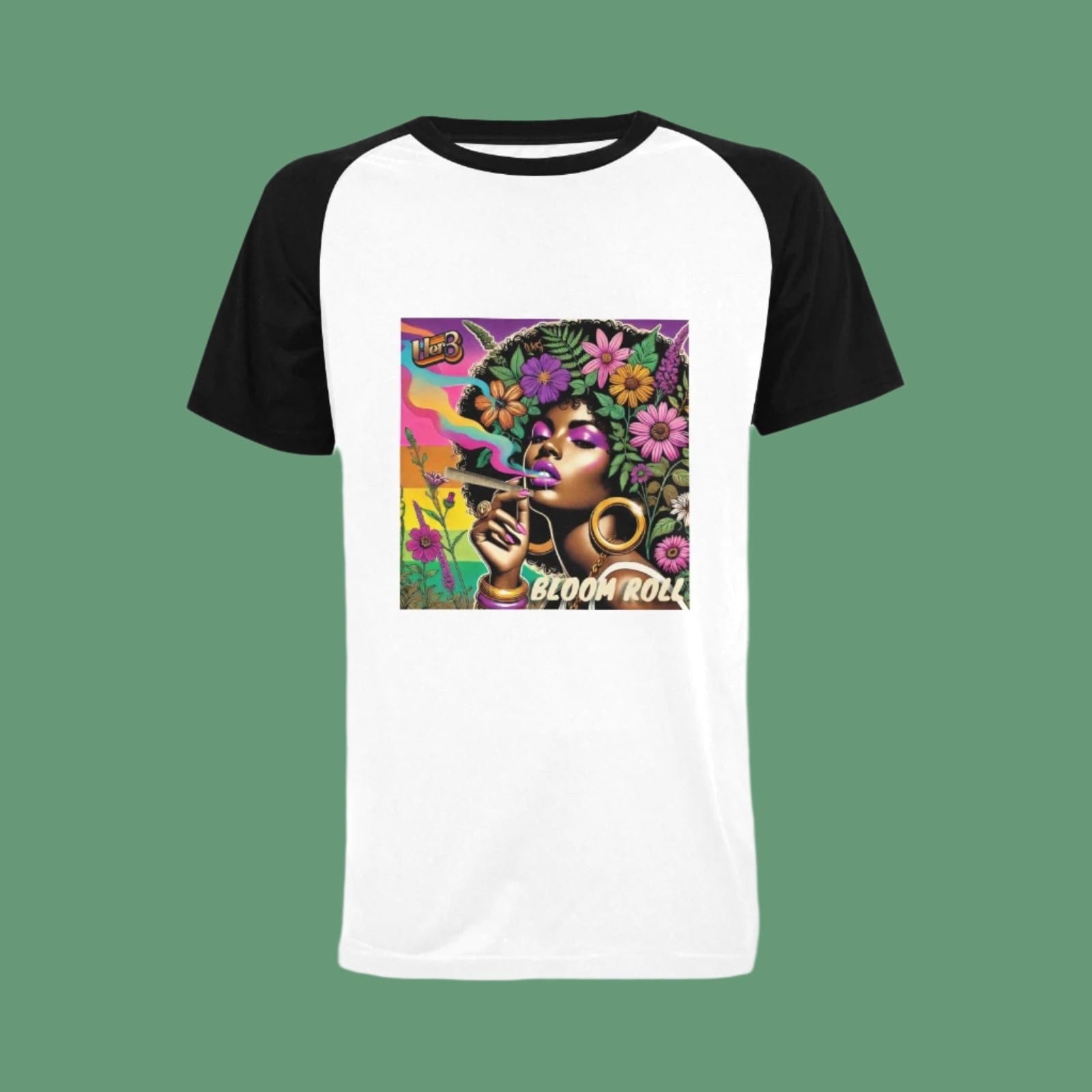 HER.B BLOOM ROLL T Men's Raglan T-shirt (T11)