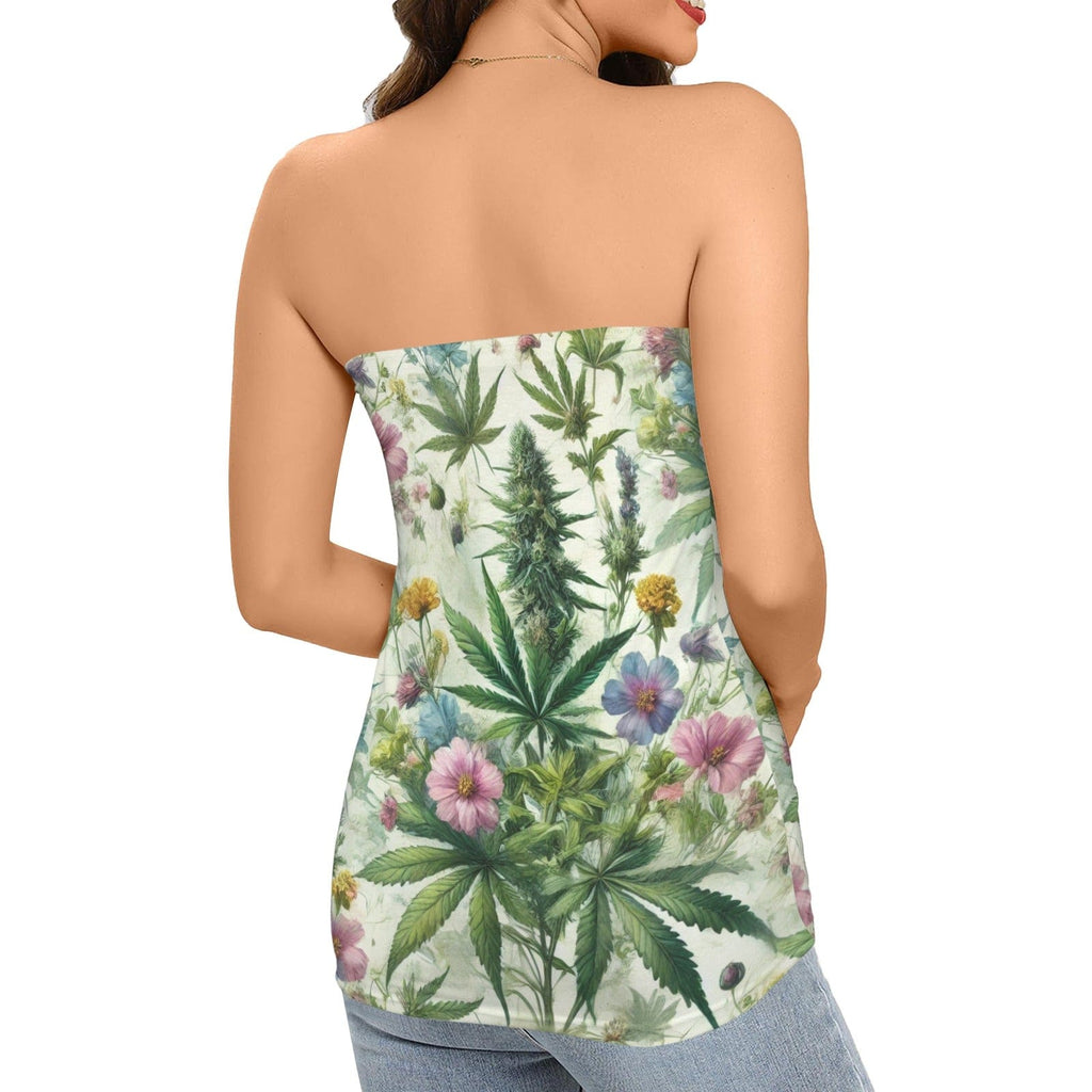 HER.B Garden tube top Women's Long Tube Top (T84)