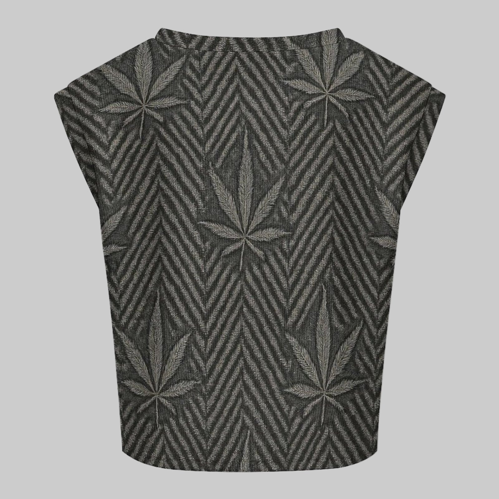 Herbingbone Knit Vibe Tank — flat lay front