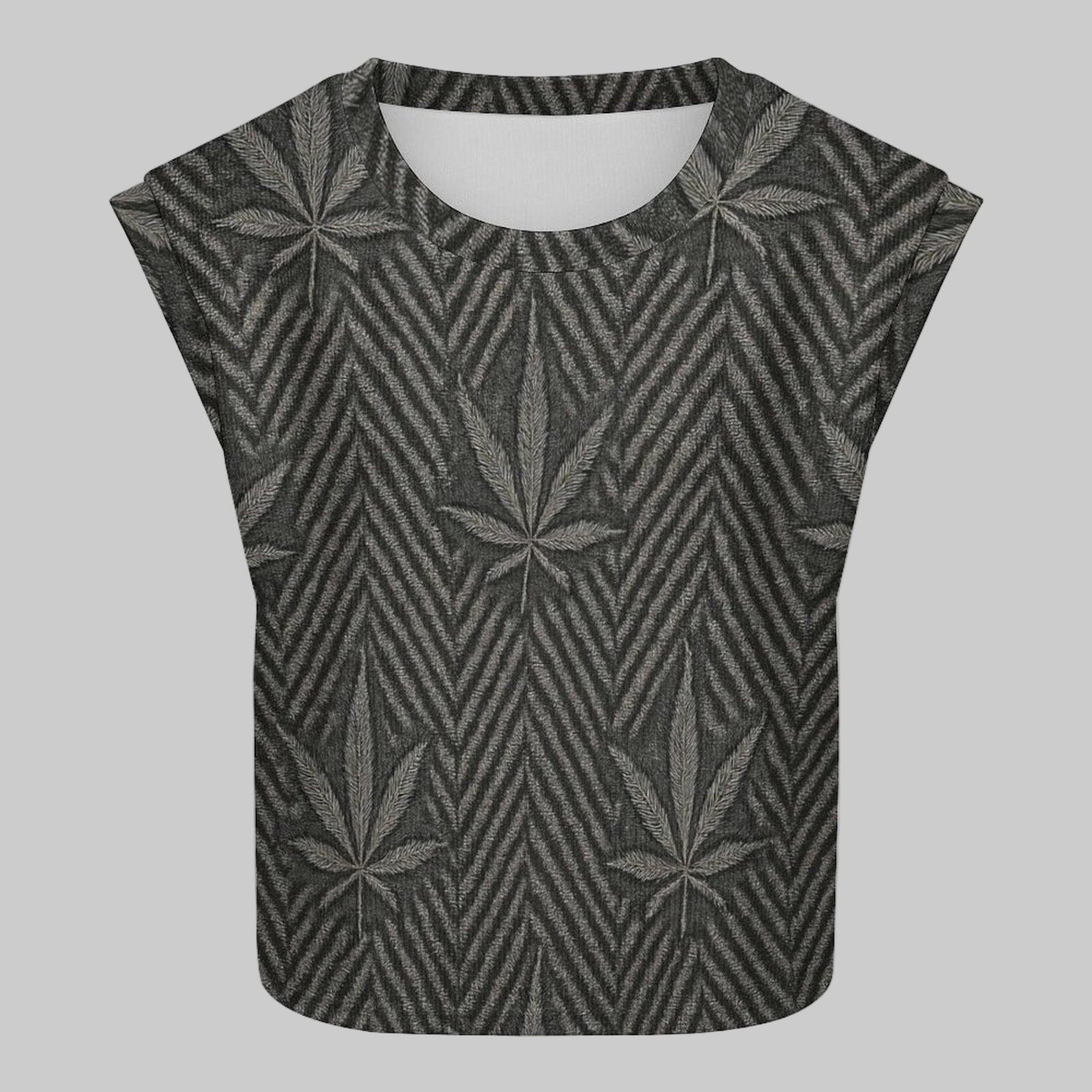 Herbingbone Knit Vibe Tank — back view