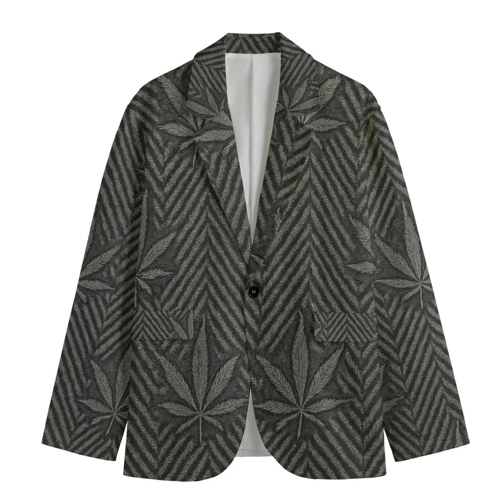 Blazer unisexe en coton à chevrons