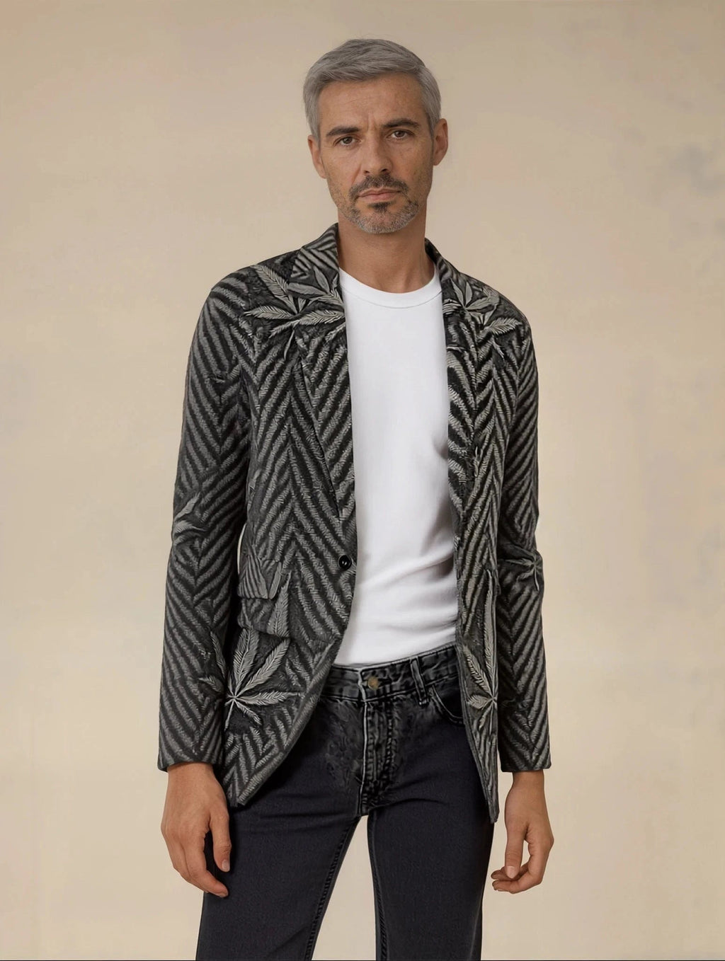 Herbingbone Blazer — back view