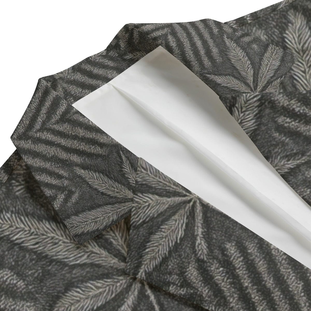 Herbingbone Blazer — lapel and button detail close-up