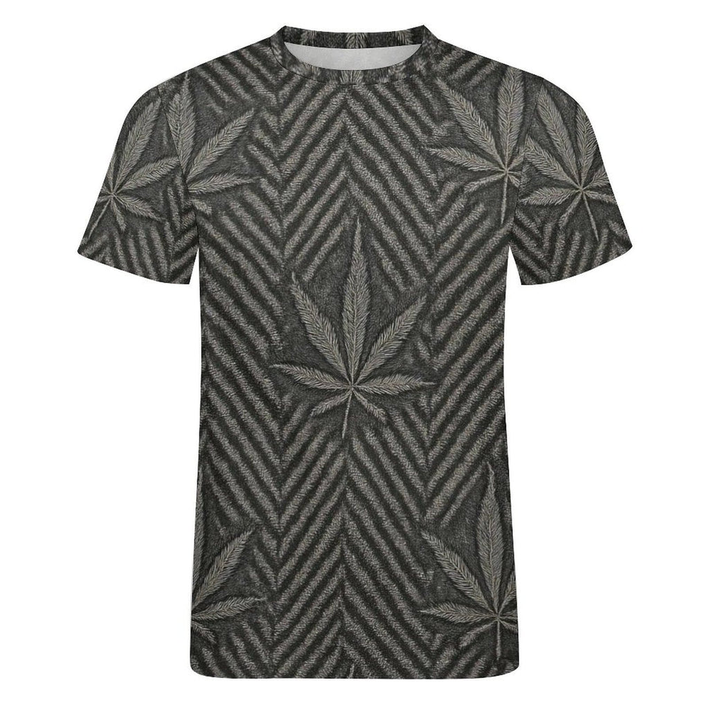 Herringbone Men's Cotton T — sleeve detail close-up