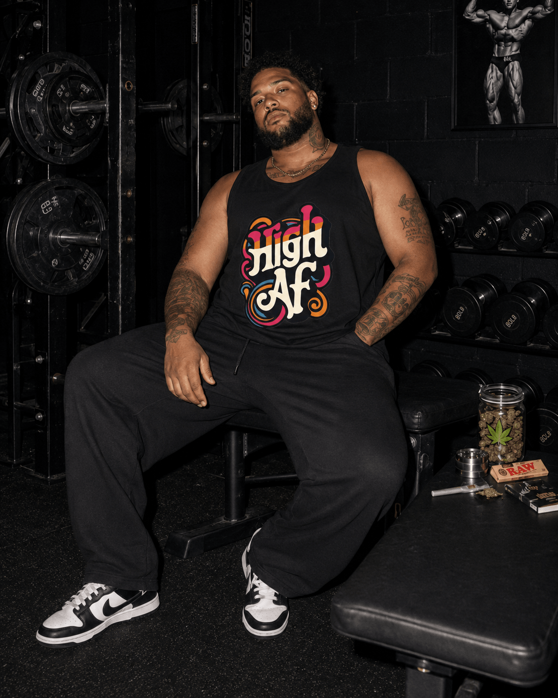 High AF Men's Tank Top Artsadd