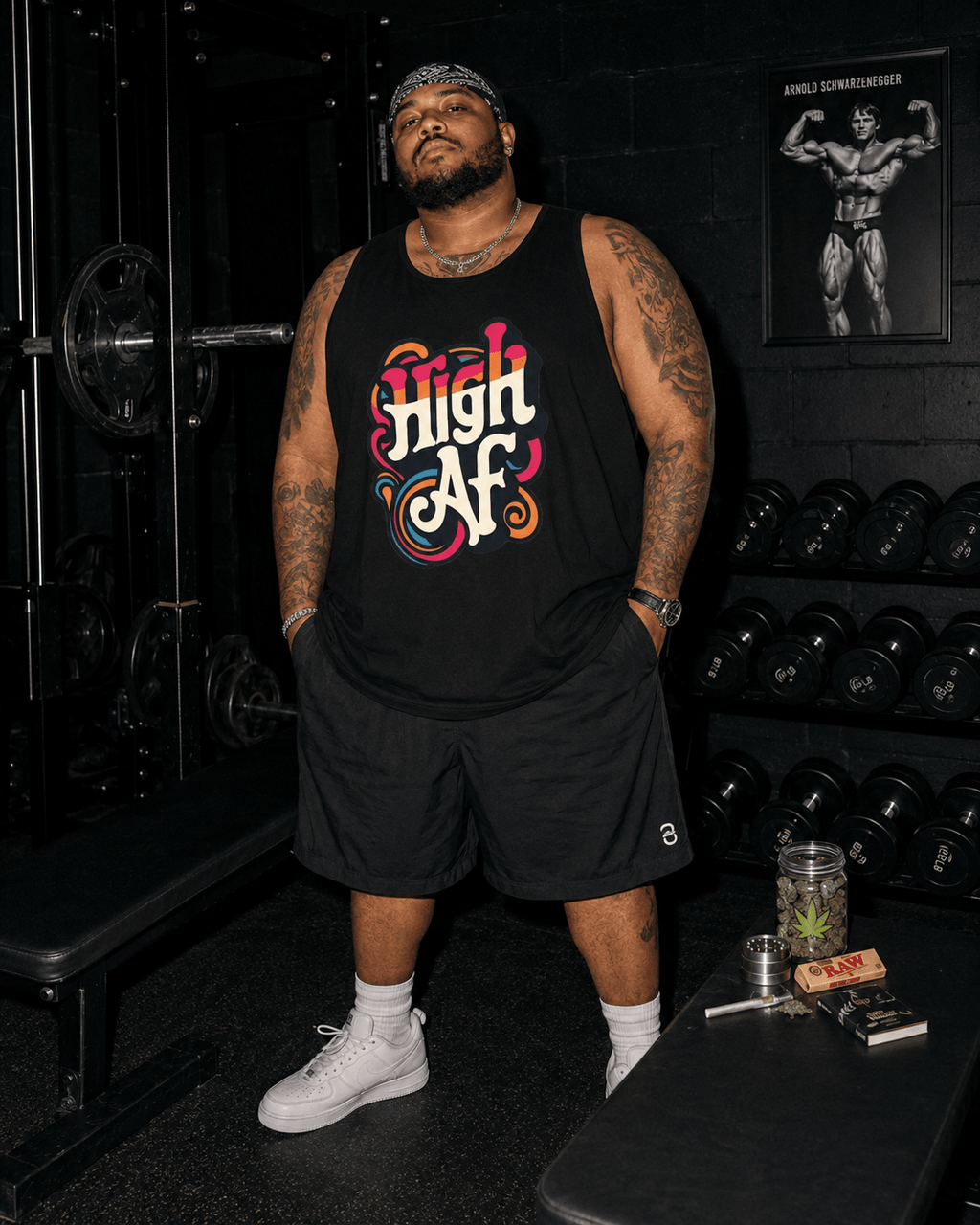 High AF Men's Tank Top Artsadd