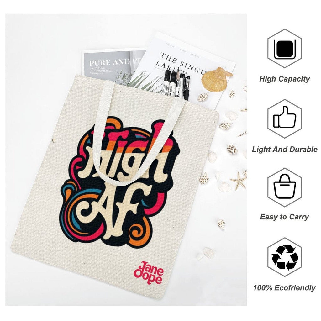HIGH AF Retro Tote Bag
