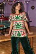 Holiday Cotton T size S editorial view showing the full tee