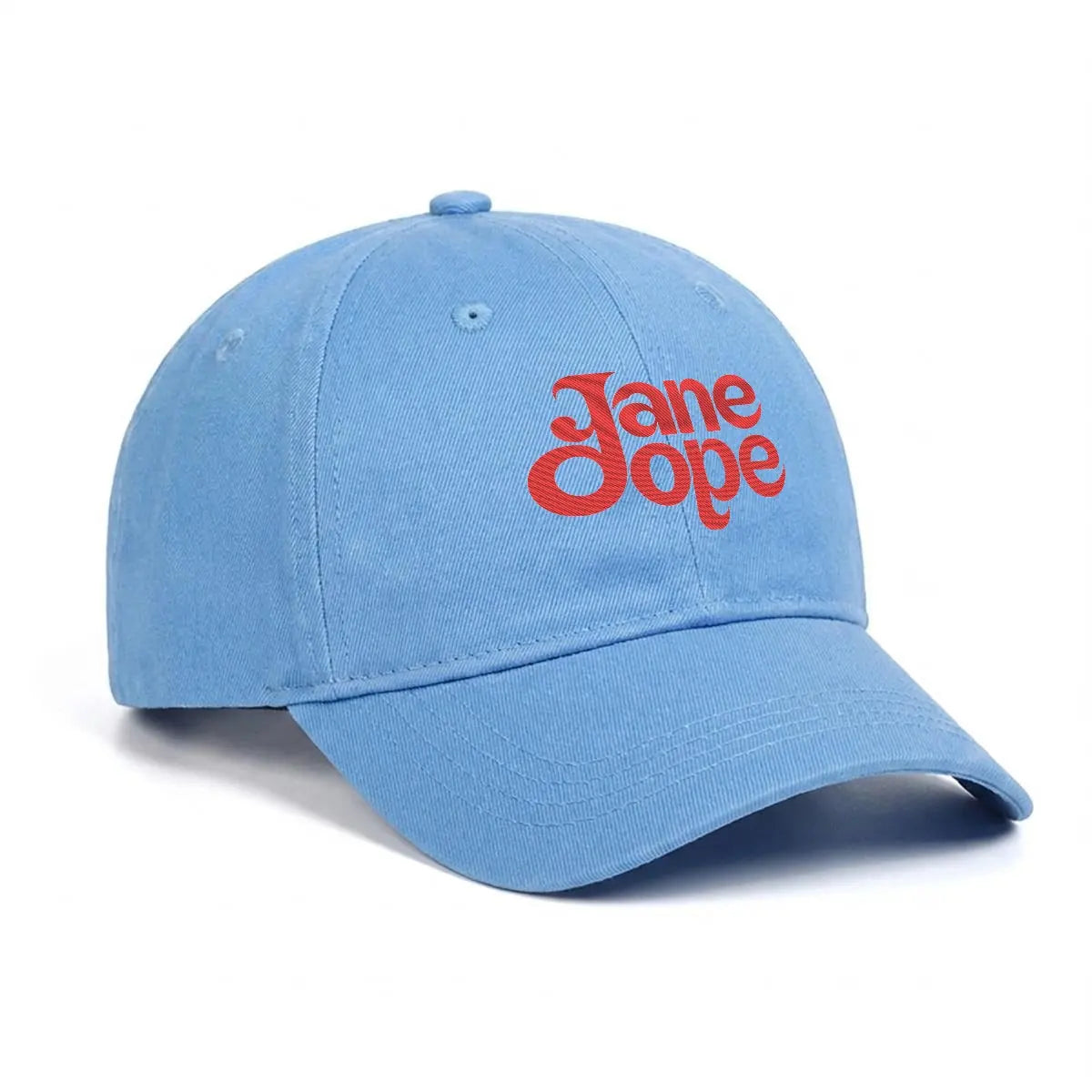 Embroidery Soft-Crown Flat Cap Yoycol