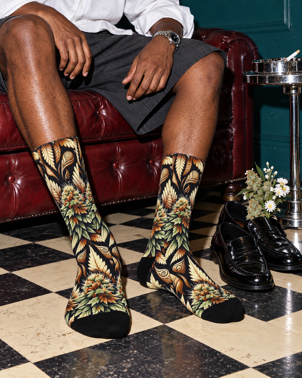Batik Buds Men's Socks