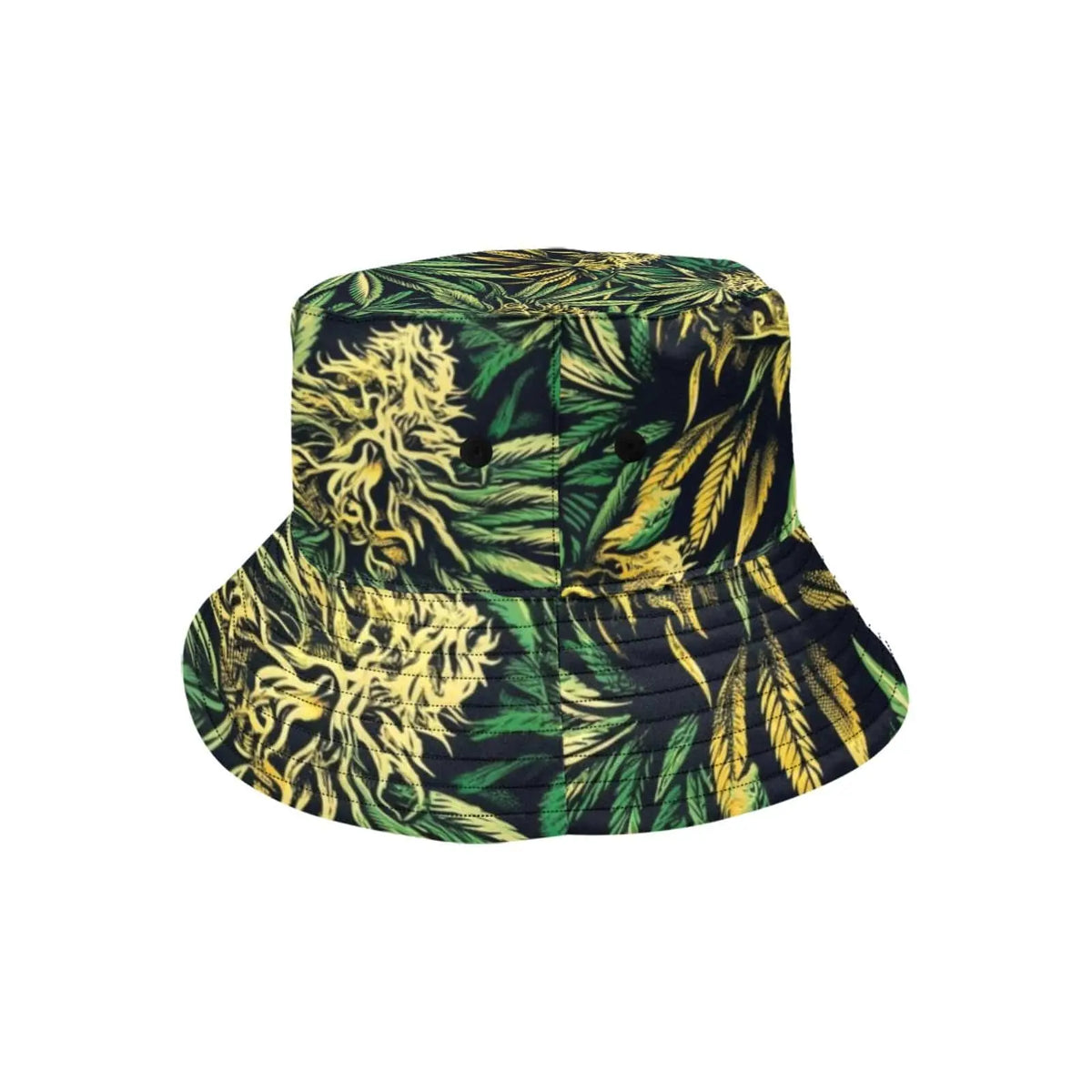 Jane Dope Big Buds Bucket Hat, original product view showing crown, black eyelets and stitched brim
