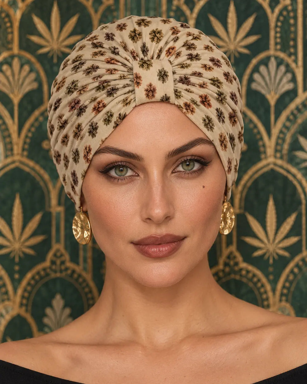 Bud Dots Turban Cap