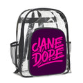 Jane Dope Clear Bag PVC Transparent Backpack