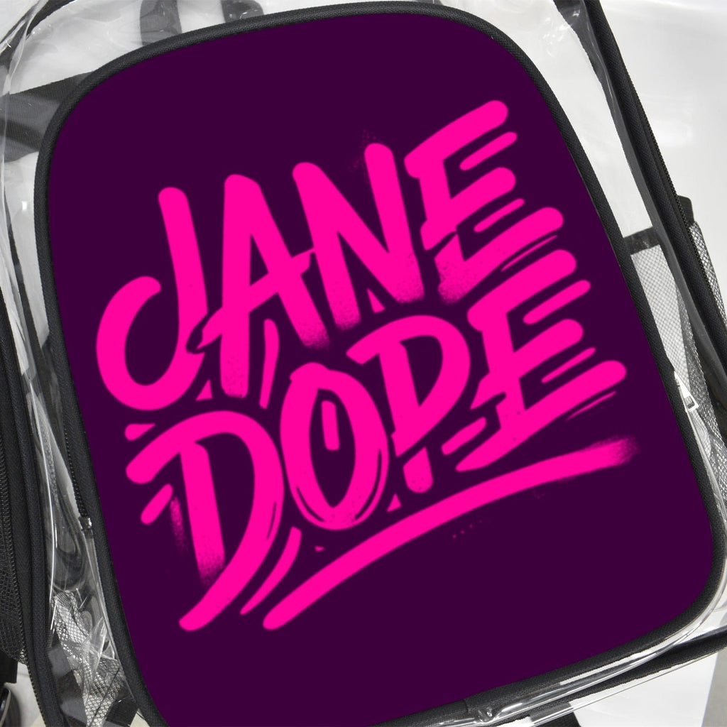Jane Dope Clear Bag PVC Transparent Backpack