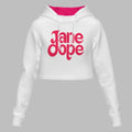 Jane Dope Crop Hoodie white Hoodie