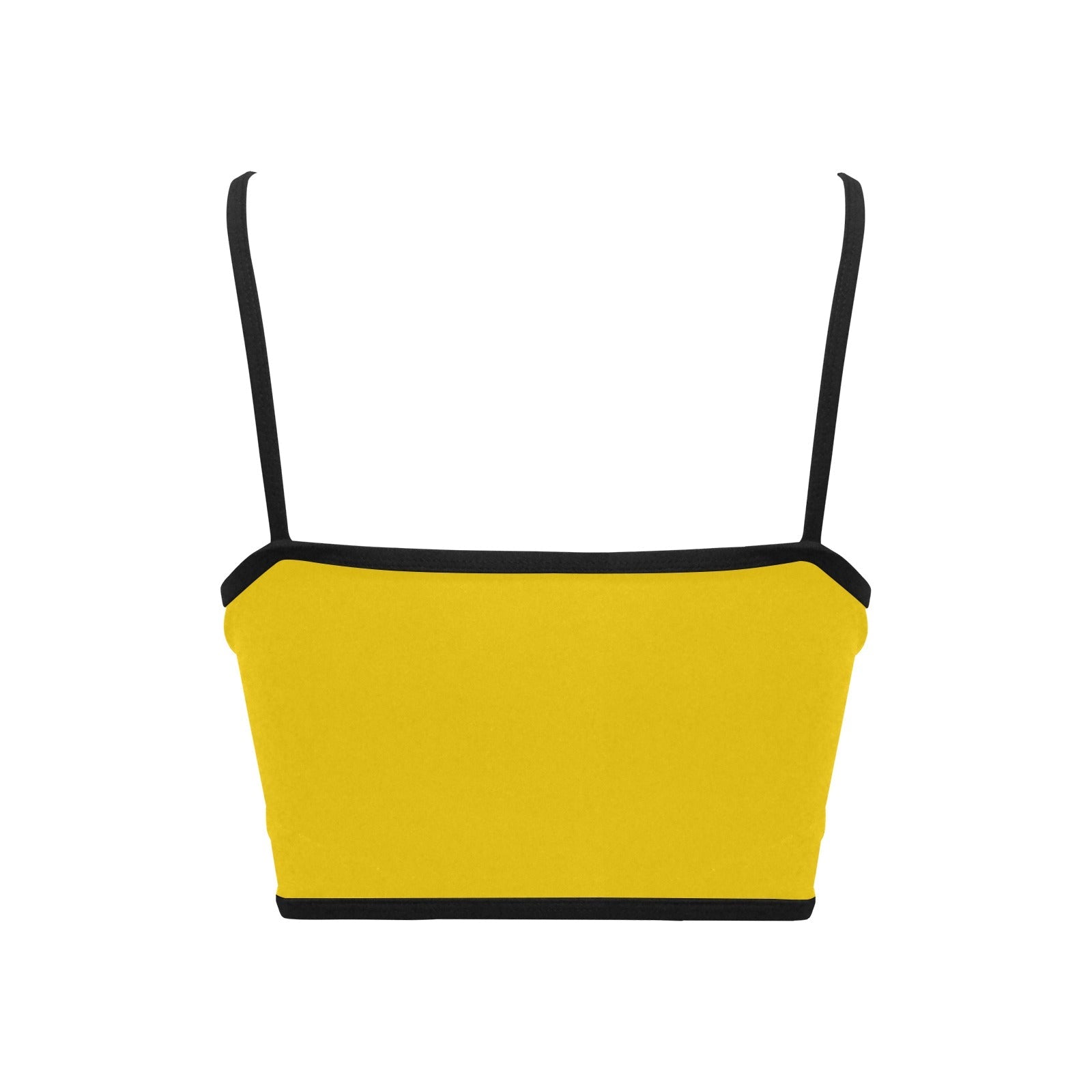 Jane Dope logo print crop tank, strap and neckline detail