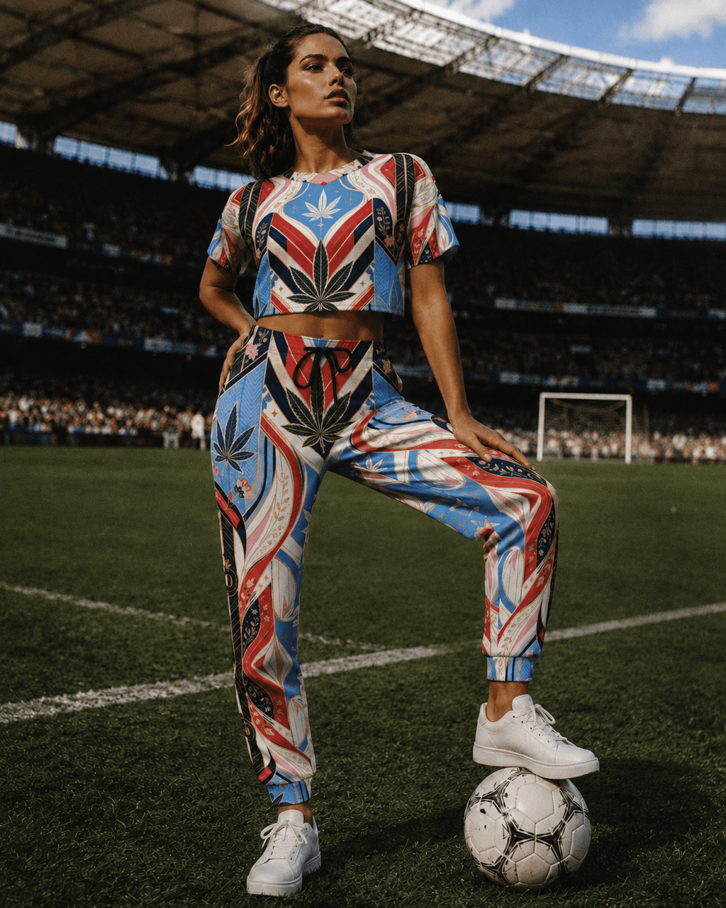 Jane Dope DOPE CUP '26 Crop Soccer Jersey — athletic crop top with graphic print