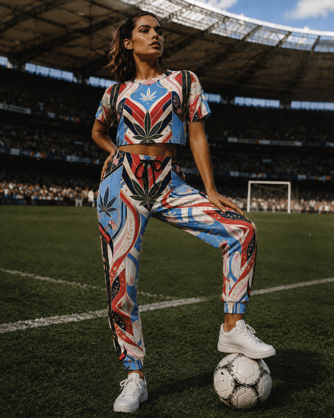 Jane Dope DOPE CUP '26 Crop Soccer Jersey — athletic crop top with graphic print