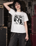 GOO T Rock T-Shirt size S styling illustration with the front graphic in a grunge rehearsal room