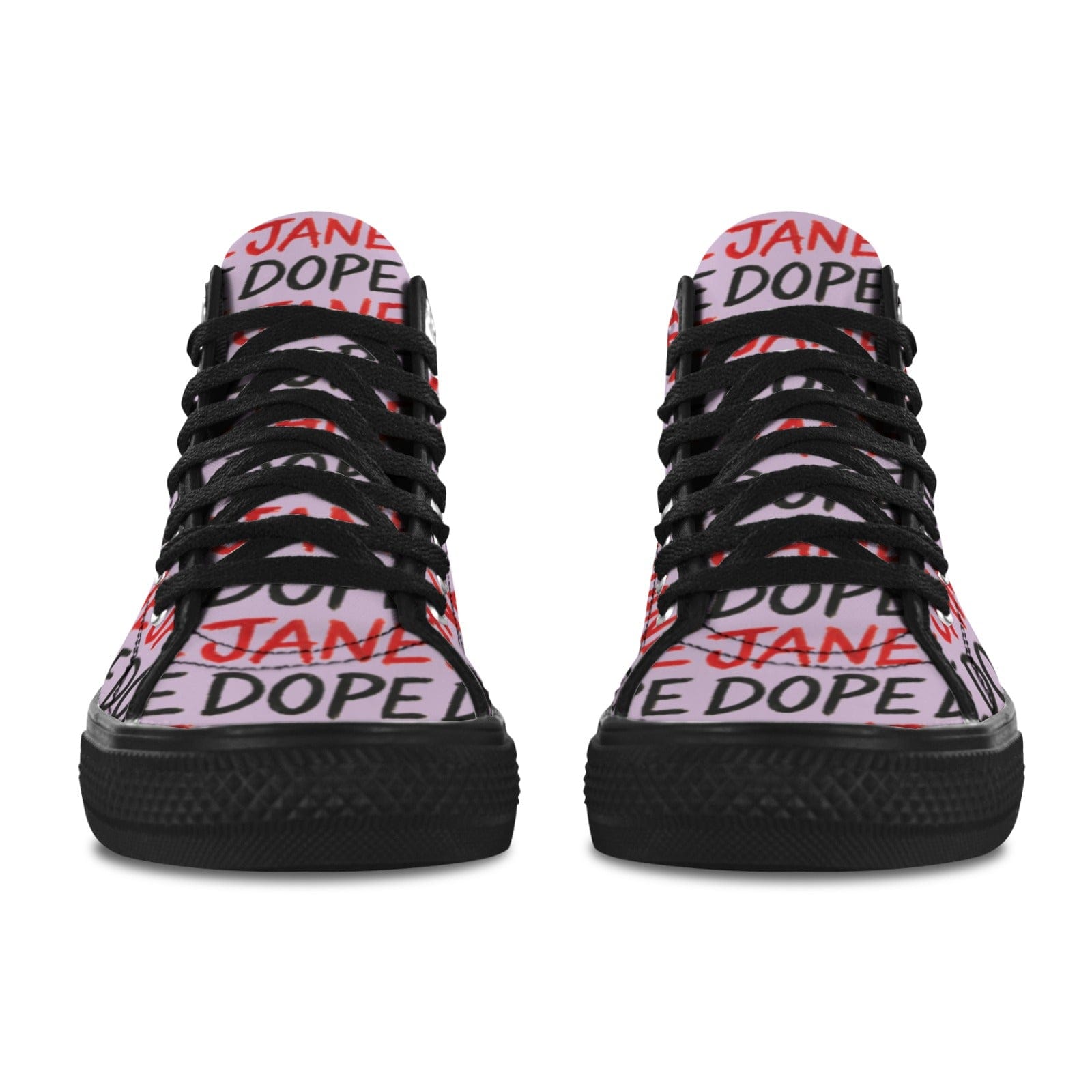 Dope N Lipstick Vancouver High Top — top-down view showing print