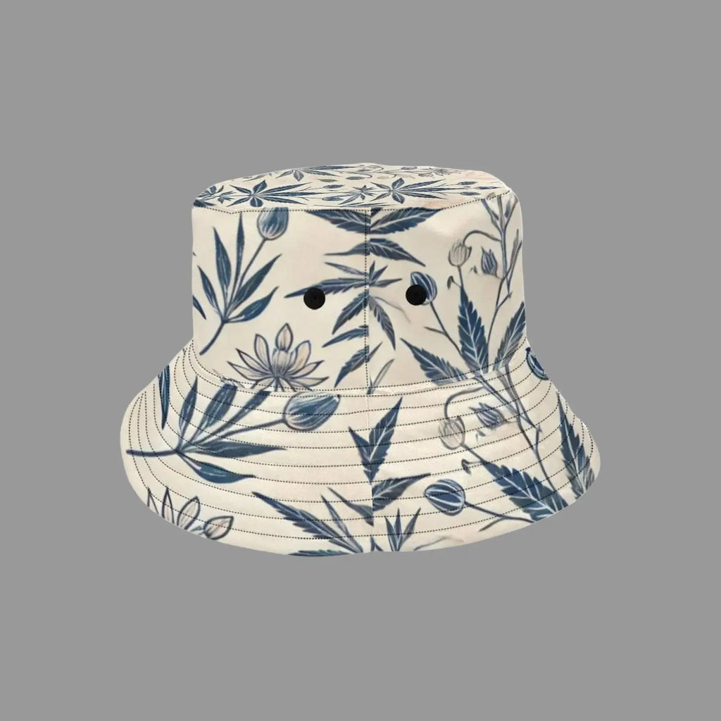 Jane Dope Soft Sativa Bucket Hat, original reverse view showing two black eyelets and crown seam