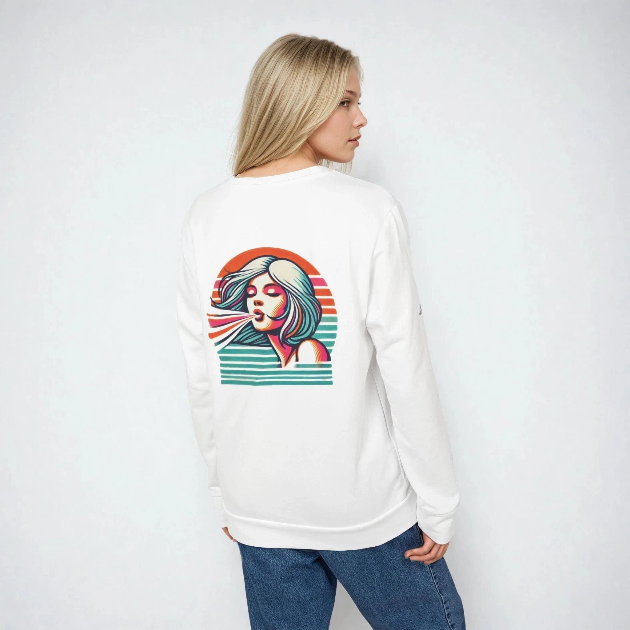 Jane Dope Sport Unisex Crewneck White XS Sweatshirt