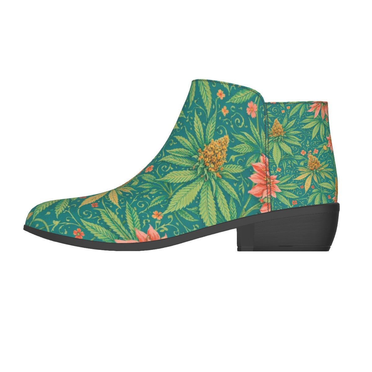 Kush Booties — zip detail close-up